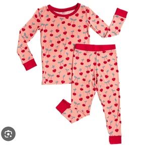 Little Sleepies Bamboo Pajamas 12-18 Months Cherry On Top